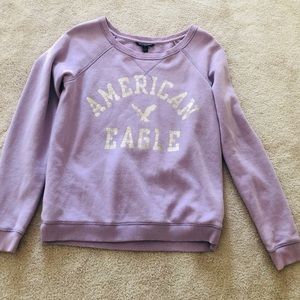 Purple American Eagle Crewneck